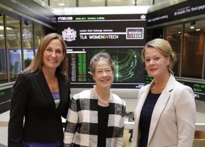 Tyche’s Nikki Watkins co-hosts exclusive TLA Women in Tech Market Open Ceremony and Panel Event at the London Stock Exchange